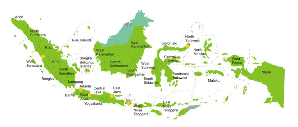 Persebaran NP di Indonesia